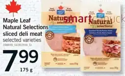 Fortinos Maple Leaf Natural Selections sliced deli meat offer