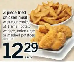 Fortinos 3 piece fried chicken meal offer