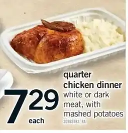 Fortinos quarter chicken dinner offer