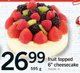 Fortinos fruit topped cheesecake offer