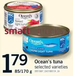 Fortinos Ocean's tuna selected varieties offer