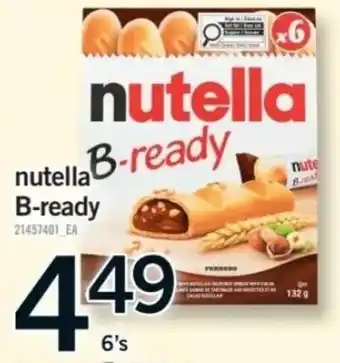 Fortinos nutella B-ready offer
