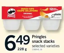 Fortinos Pringles snack stacks offer