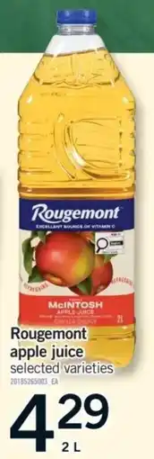 Fortinos Rougemont apple juice offer