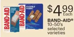 Fortinos Band-aid 10-50's selected varieties offer
