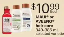 Fortinos Maui or Aveeno hair care offer