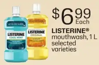 Fortinos Listerine mouthwash offer