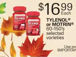 Fortinos Tylenol or Motrin offer