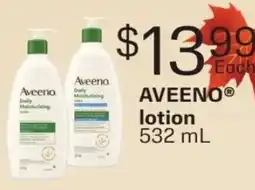 Fortinos Aveeno lotion offer