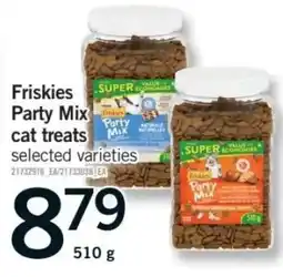 Fortinos Friskies party mix cat treats offer