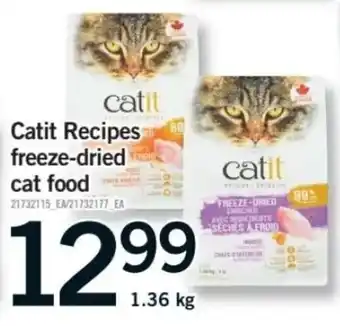 Fortinos Catit Recipes freeze-dried cat food offer
