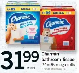 Fortinos Charmin bathroom tissue offer