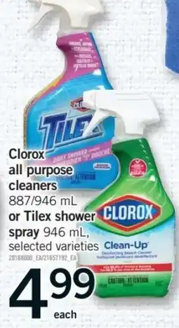 Fortinos Clorox all purpose cleaners offer