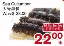 First Choice Supermarket Sea Cucumber offer