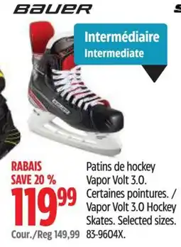 Canadian Tire Bauer Vapor Volt 3.0 Hockey Skates offer
