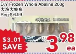 Yours Food Mart D.Y Frozen Whole Abalone offer