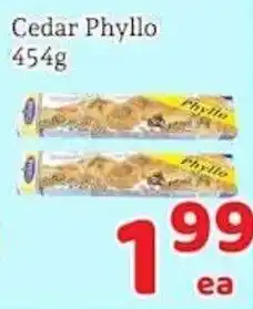Fresh Value Cedar Phyllo offer