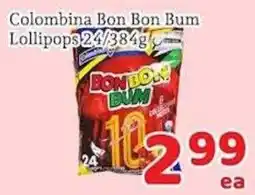 Fresh Value Colombina bon bon bum lollipops offer