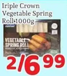 Fresh Value Triple Crown Vegetable Spring Roll offer