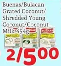Fresh Value Buenas shredded young coconut offer
