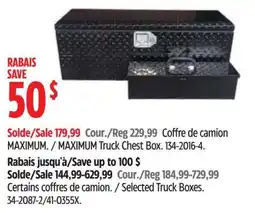Canadian Tire Maximum truck chest box offer