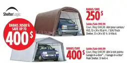 Canadian Tire ShelterLogic Abri pour camion/VUS, 12 x 24 x 10 pi H. / SUV/Truck Shelter, 12 x 24 x 10' h. offer