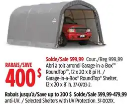 Canadian Tire Garage-in-a-Box RoundTop Shelter offer