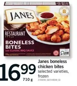 Fortinos Janes boneless chicken bites offer