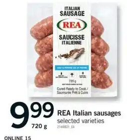 Fortinos Rea italian sausages offer