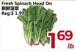 Asian Food Centre Fresh Spinach Head On offer