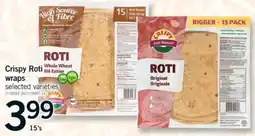 Fortinos Crispy Roti wraps offer