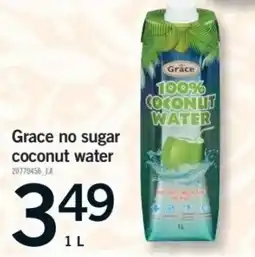 Fortinos Grace coconut water offer
