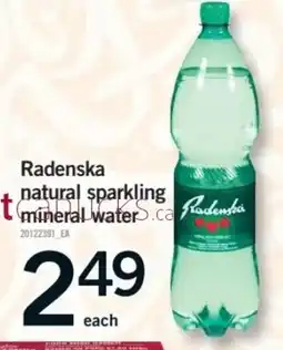 Fortinos Raden ska natural sparkling mineral water offer
