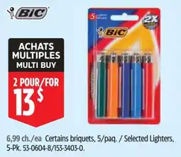Canadian Tire Bic certain briquets offer