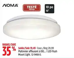 Canadian Tire Noma led flush mount light offer