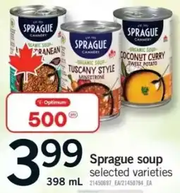 Fortinos Sprague soup selected varieties offer