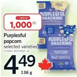 Fortinos Optimum purplesful popcorn offer