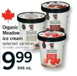 Fortinos Organic Meadow ice cream selected varieties offer