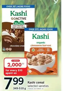Fortinos Kashi cereal selected varieties offer