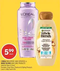 Shoppers Drug Mart L'oreal men expert hair expertise or whole blends hair care products offer