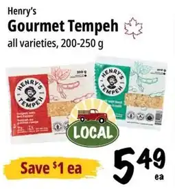 Farm Boy Henry's Gourmet Tempeh offer