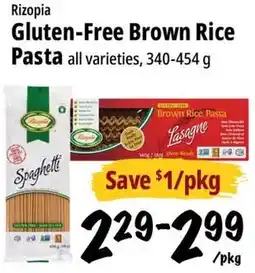 Farm Boy Rizopia Gluten-Free Brown Rice Pasta offer