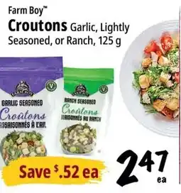Farm Boy Farm Boy Croutons Garlic Lightly Seasoned or Ranch offer