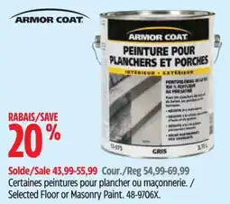Canadian Tire Armor Coat paint for floors and porches offer