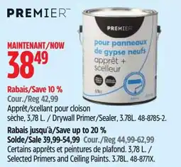 Canadian Tire Premier drywall primer/sealer offer