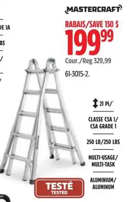 Canadian Tire Mastercraft ladder offer