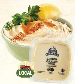 Farm Boy Farm Boy lemon garlic hummus offer