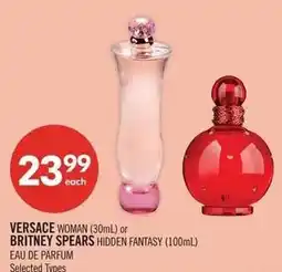 Shoppers Drug Mart Versace woman or Britney spears hidden fantasy offer