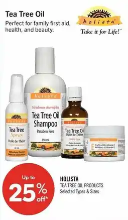 Shoppers Drug Mart HOLISTA TEA TREE OIL PRODUCTS offer