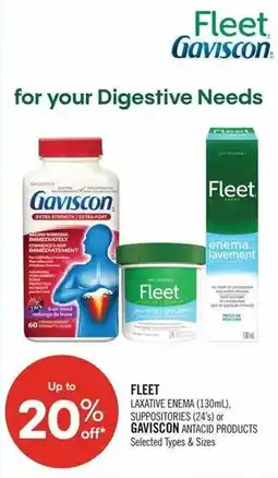 Shoppers Drug Mart Fleet Gaviscon for your Digestive Needs offer